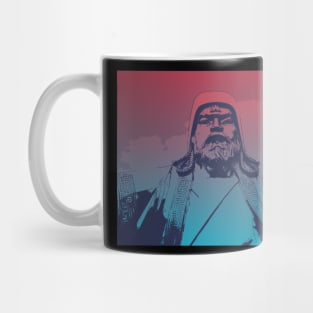 Vaporwave Genghis Khan 4230 Ulaanbaatar Mug